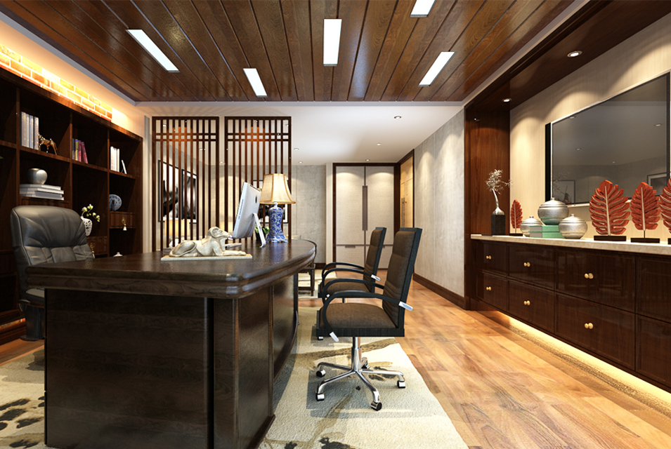 中式<a href=http://www.chinanon-gm.com/tags-728.html target=_blank class=infotextkey>老板辦公室裝飾</a>